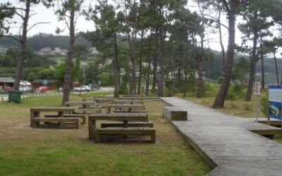 Área autocaravana en O Vicedo [Playa Abrela] “Parking de Playa Abrela” en, Lugo