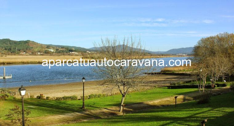 Área autocaravana en Valga “Área de la Playa Fluvial Vilarello” en, Pontevedra
